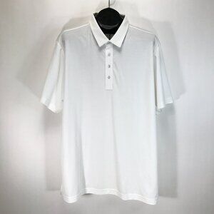 NEW Travis Mathew The Ten Year Polo Men's XXL White Short Sleeve Golf Outdoor